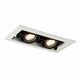 ST250.548.02 Встраиваемый светильник ST-Luce Черный/Матовый белый GU10 2*50W