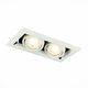 ST250.558.02 Св-к встр. Черный GU10 2*50W  IP20 L245xW126xH70 220V Без ламп