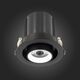 ST702.438.12 Св-к встр. Черный LED 1*12W 3000K 900Lm Ra80 24 IP20 D90xH92 24°V