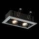 ST250.148.02 Встраиваемый светильник ST-Luce Черный/Серебристый GU10 2*50W