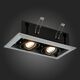 ST250.148.02 Встраиваемый светильник ST-Luce Черный/Серебристый GU10 2*50W