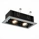 ST250.148.02 Встраиваемый светильник ST-Luce Черный/Серебристый GU10 2*50W