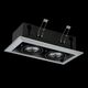 ST250.148.02 Встраиваемый светильник ST-Luce Черный/Серебристый GU10 2*50W