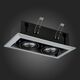 ST250.148.02 Встраиваемый светильник ST-Luce Черный/Серебристый GU10 2*50W
