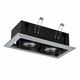ST250.148.02 Встраиваемый светильник ST-Luce Черный/Серебристый GU10 2*50W