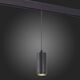 ST357.433.06 Магнитный трековый светильник подвесной ZOOM Черный LED 1*6W 3000K 667Lm Ra>80 10-60° I