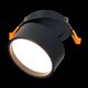 ST651.438.09 Встраиваемый поворотный светильник Черный LED 1*9W 3000K 720Lm Ra>90 120° IP20 D85xH68