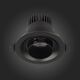 ST701.438.07 Св-к встр. Zoom Черный LED 1*7W 3000K 560Lm Ra 15°-60° IP20 D90xH65 170-240V