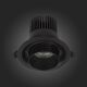 ST701.438.12 Св-к встр. Zoom Черный LED 1*12W 3000K 960Lm Ra90 15°-60° IP20 D115xH95 170-240V