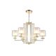 NICOLAS SP-PL6 GOLD/WHITE CRYSTAL LUX Люстра
