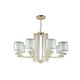 NICOLAS SP-PL8 GOLD/WHITE CRYSTAL LUX Люстра