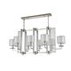 NICOLAS SP8 L1000 NICKEL/WHITE CRYSTAL LUX Люстра
