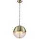 ALBERTO SP3 BRONZE/TRANSPARENTE CRYSTAL LUX Светильник подвесной