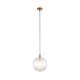Подвес МЕРКУРИЙ [прозрачный с медными креплениями d30 h200 E27 1*40W]