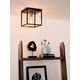 RUBEN Ceiling light 1x E27 40W Black/Satin Brass