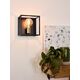 RUBEN Wall light 1x E27 40W Black/Satin Brass