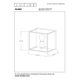 RUBEN Wall light 1x E27 40W Black/Satin Brass