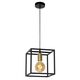 RUBEN  Pendant 1x E27 40W Black/Satin Brass