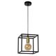 RUBEN  Pendant 1x E27 40W Black/Satin Brass