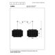 ORRIN Pendant 2xE27 2x Ø34cm Black