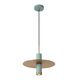 SELIN Pendant 1x GU10/35W Blue/matt yellow copper