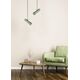 SELIN Pendant 1x GU10/35W Bleu/matt yellow copper
