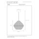 SAAR Pendant E27/60W Ø 38 cm Black