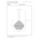 SAAR Pendant E27/60W Ø 48 cm Black