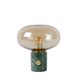 CHARLIZE Table lamp E27/40W Amber glass/Green marb