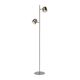 SKANSKA-LED Floor Lamp 2x5W H141cm Satin chrome
