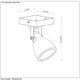 CONCRI-LED Spot 1xGU10/5Wincl 320LM 3000K Grey
