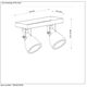 CONCRI-LED Spot 2xGU10/5Wincl 320LM 3000K Grey
