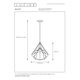 RICKY Pendant E27 D37,5 H39cm Red Cupper