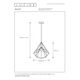 RICKY Pendant E27 D37,5 H39cm Black