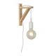 FIX Wall Light E27 excl. H22cm Wood/ White