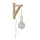 FIX Wall Light E27 excl. H22cm Wood/ White