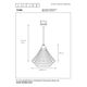 TORA Pendant E27 H35 D50cm White
