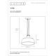 VITRI Pendant E27 D30 H20cm Clear Glass