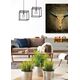 ARTHUR Pendant E27 25/25/25cm Black