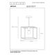 ARTHUR Pendant E27 25/25/25cm Black
