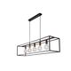 ARTHUR Pendant 5xE27 25/25/110cm Black