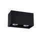 BODI Ceiling Light Square 2xGU10 excl Black