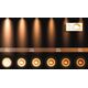 XIRAX Ceiling Light 4xGU10/5W LED DTW Black