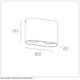 BENTOO-LED Spot Gu10/5W L16.6 W6 H11cm Grey