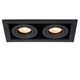 CHIMNEY Recessed spotlight  2x GU10/50W  Black