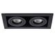 CHIMNEY Recessed spotlight  2x GU10/50W  Black