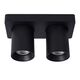 NIGEL Ceiling spotlight 2xGU10/5W DTW Black