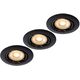 FOCUS Built-in Round LED 3xGU10/5W dimm 3000K Ø8,