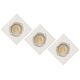 Spot Built-in Square LED 3xGU10/5W 3000K 8/8/10.5