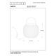 SAFIYA Table lamp E14 25W H16.4cm Dark Grey